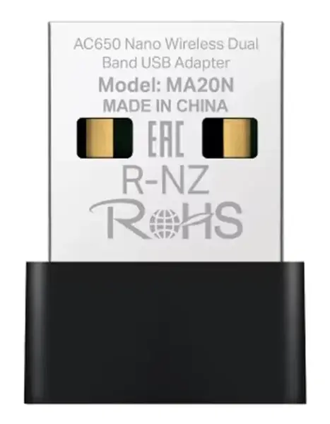 Adaptor USB Wireless MERCUSYS MA20N, Dual Band 200 + 433 Mbps (Negru)