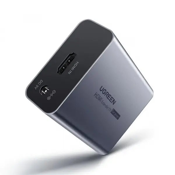 Adaptor Video UGREEN CM455 (20519EU), HDMI - RJ45, 1080P, Gri