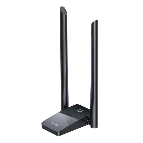 Adaptor Wireless Baseus FastJoy B01317600111-06, Dual Band, 1800Mbps, Negru