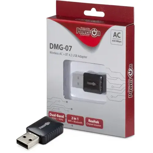 Adaptor wireless INTER TECH DMG-07, Wi-Fi 5, 650Mbps