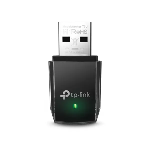 Adaptor wireless USB TP-Link Archer T3U AC1300, Dual Band 2.4/5GHz, viteze 867 Mbps, MU-MIMO, USB 3.0, design compact, compatibil Windows si MacOS