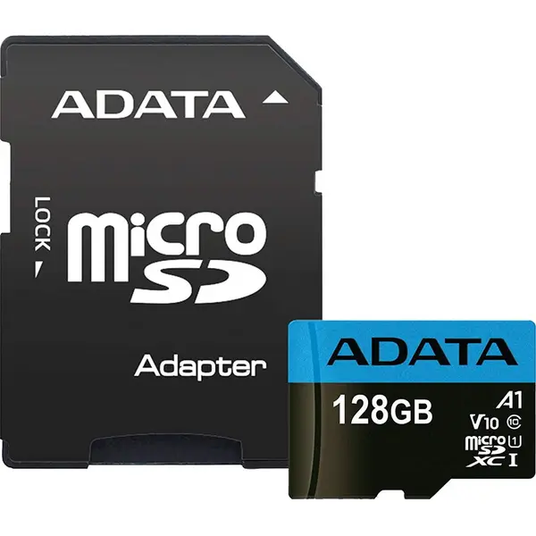 Adata Card de memorie ADATA Premier, MicroSDXC, 128 GB, UHS-I, Class 10 + Adaptor