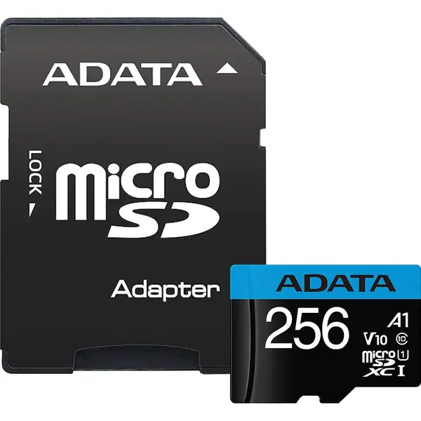 Adata Card de memorie ADATA Premier, MicroSDXC, 256 GB, UHS-I, Class 10 + Adaptor