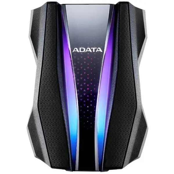 Adata HDD Extern ADATA Durable HD770G 2TB, RGB, 2.5, USB 3.2 Gen 1, Negru
