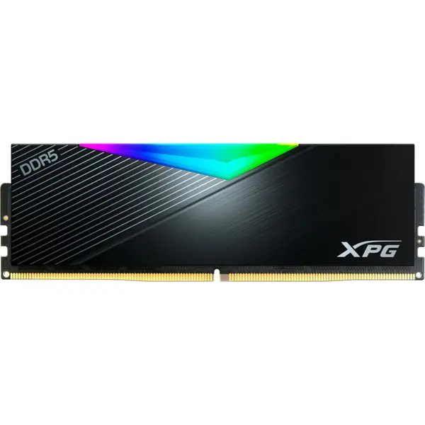 Adata Kit dual memorie RAM ADATA Lancer RGB, Capacitate 64GB DDR5 (2x 32 GB), Frecventa 6400, CL - 32, Negru