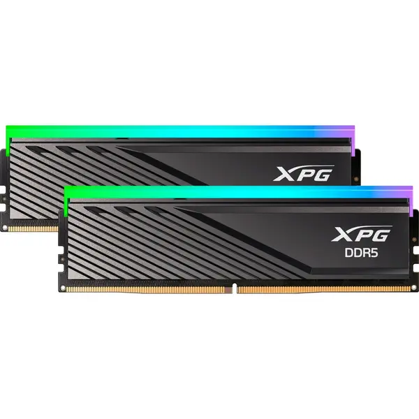 Adata Kit dual Memorie RAM ADATA XPG LANCER Blade RGB, Capacitate 32GB DDR5 (2x16 GB), Frecventa 6400 MHz, CL 32, Negru