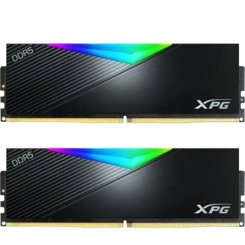 Adata Kit Memorie A-Data XPG Lancer RGB Black Intel XMP 3.0/AMD EXPO, 32GB, DDR5-6400MHz, CL32, Dual channel