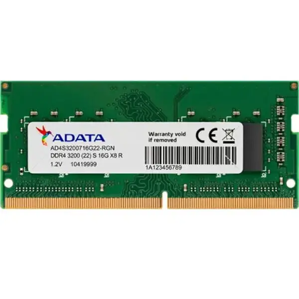 Adata Memorie laptop ADATA Premier, 16GB DDR4, 3200MHz, CL22, AD4S320016G22-SGN
