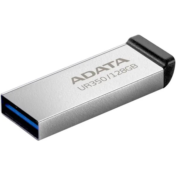 Adata Memorie USB ADATA UR350 metalic, 128 GB, USB 3.2, argintiu