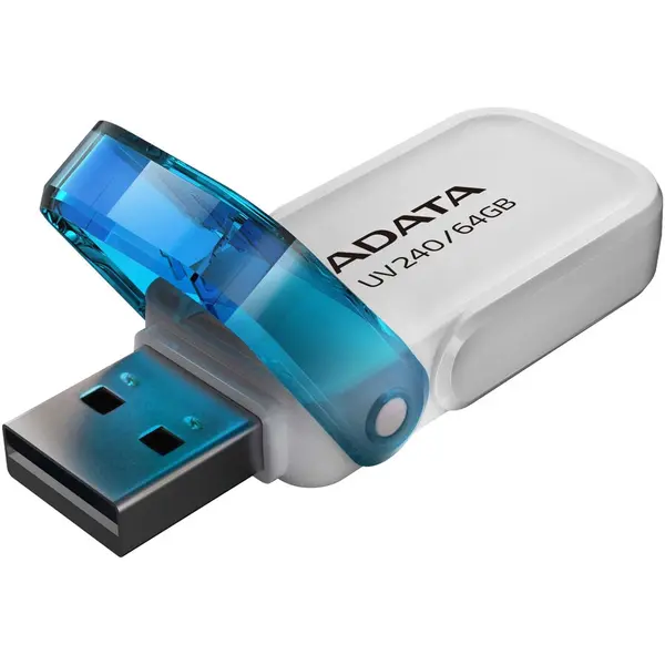 Adata Memorie USB Adata UV240, 64 GB, USB 2.0, alb