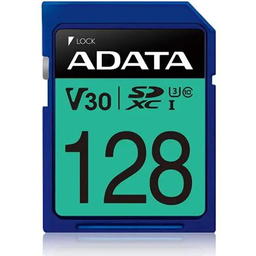 Adata Memory Card SDXC A-data Premier Pro 128GB, Class 10, UHS-I U3, V30