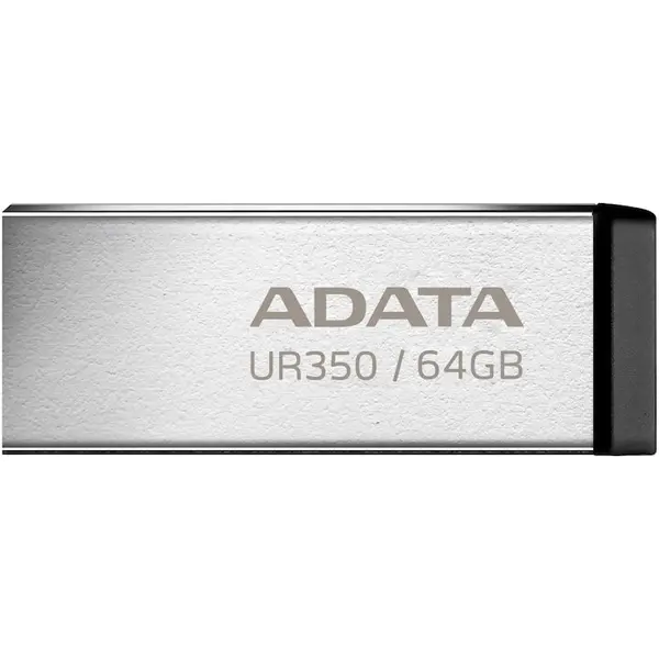 Adata Stick de memorie Adata UR350, Capacitate 64 GB, USB, Argintiu, ADATA-UR350-64G-RSR/BK