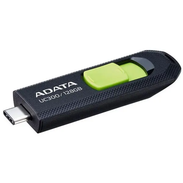 Adata Stick USB A-DATA ACHO-UC300-128G-RBK, 128GB, USB-C (Negru/Verde)