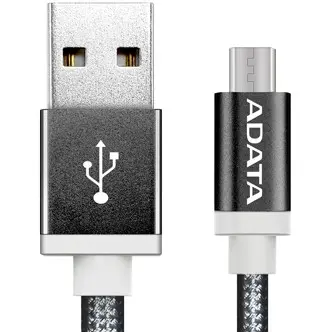 Adata Sync Charge Cable ADATA 2.4 A 1M Black Aluminium MicroUSB