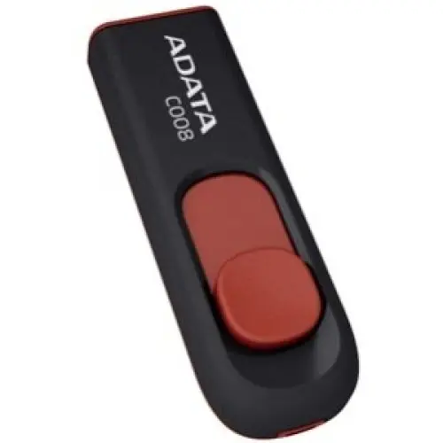 Adata USB 2.0 16 GB ADATA C008 Black&Red 'AC008-16G-RKD'