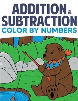Addition & Subtraction Color By Numbers: Coloring Book For Kids, Paperback/Wizo Learning