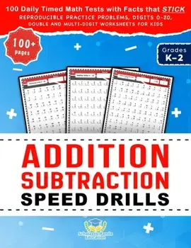 Addition Subtraction Speed Drills: 100 Daily Timed Math Tests with Facts that Stick, Reproducible Practice Problems, Digits 0-20, Double and Multi-Dig/Scholastic Panda Education