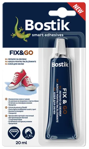 Adeziv pentru încălțăminte, piele și materiale textile Bostik - 20 ml