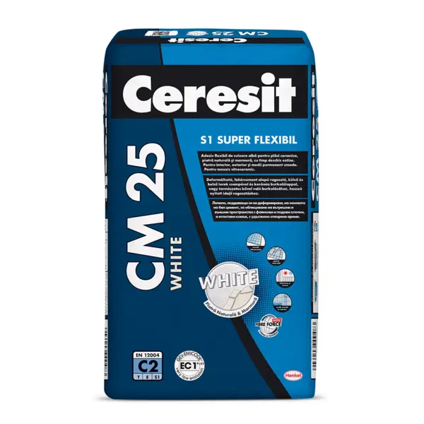 Adeziv super-flexibil Ceresit CM25 alb 25 kg