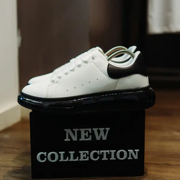 ADIDASI ALEXANDER GLOSSY WHITE-BLACK ABMQ21(095-6) (MĂRIME: 44)