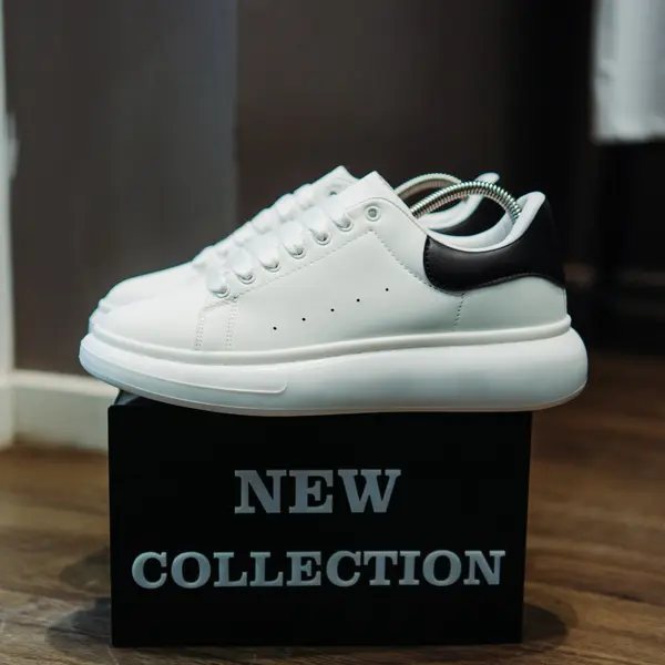 ADIDASI ALEXANDER GLOSSY WHITE-BLACK ABMQ22(095-7) (MĂRIME: 43)