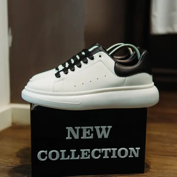 ADIDASI ALEXANDER GLOSSY WHITE-BLACK ABMQ23(095-8) (MĂRIME: 40)