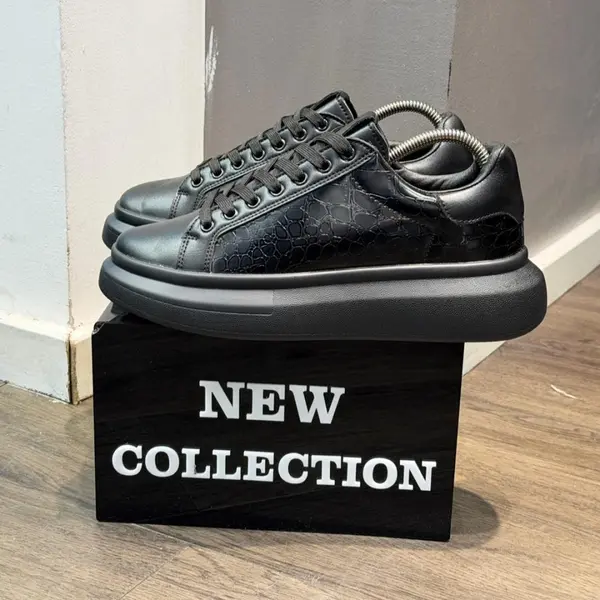 ADIDASI ALEXANDER PREMIUM FULL-BLACK CROCO ABMQ29(100-1) (MĂRIME: 41)