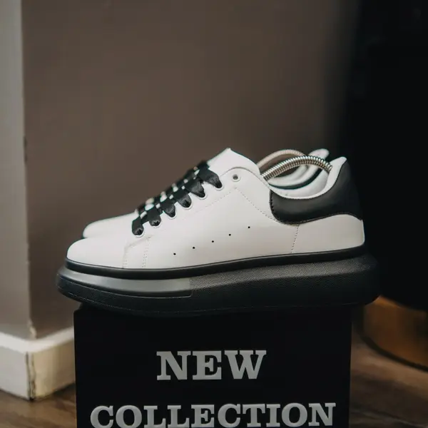 ADIDASI ALEXANDER WHITE-BLACK ABMQ11(088-6) (MĂRIME: 42)