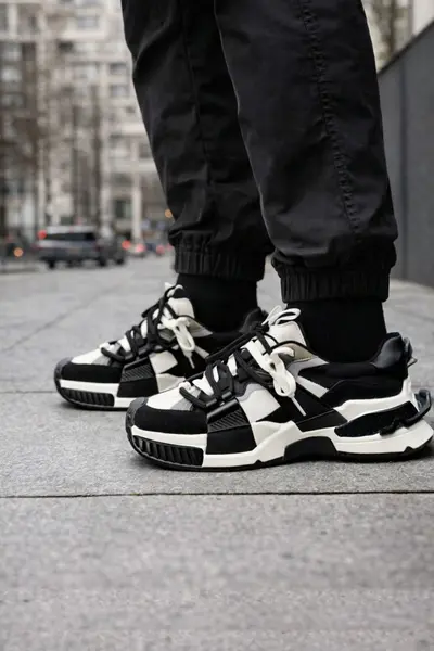 ADIDASI BARBATI FASHION BLACK&WHITE ABDG5 (MĂRIME: 41)