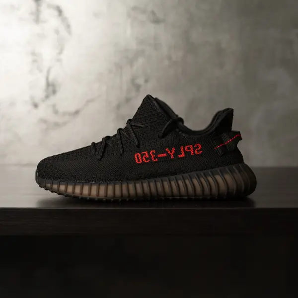 ADIDASI BARBATI YEEZY SPLY-350 BLACK-RED ABYZ4 (MĂRIME: 45)