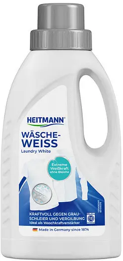 Aditiv lichid pentru rufe albe Heitmann - 500 ml, 6-12 spălări