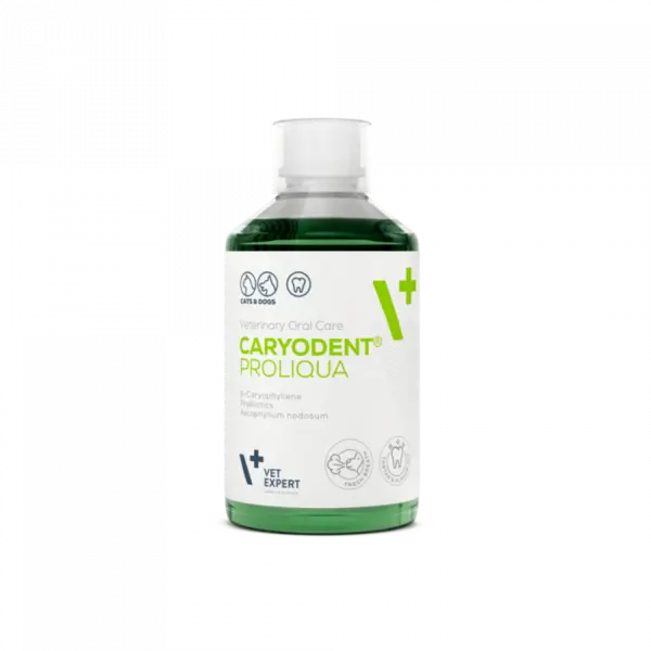 Aditiv pentru apa, pentru igiena orala zilnica a cainilor si pisicilor Caryodent Proliqua Vet Expert, 250ml