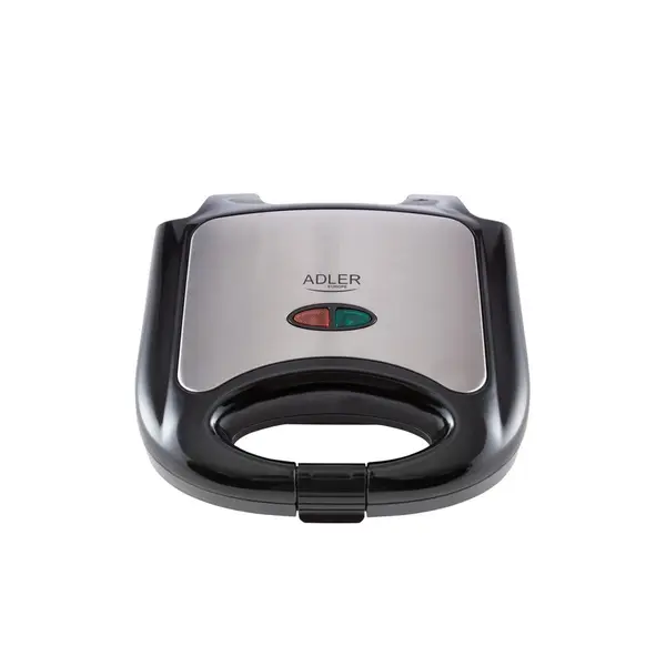 ADLER ADLER Sandwich maker Adler AD3015 Putere 750 W Invelis anti-aderent Pentru pregatirea a 2 sendviciuri