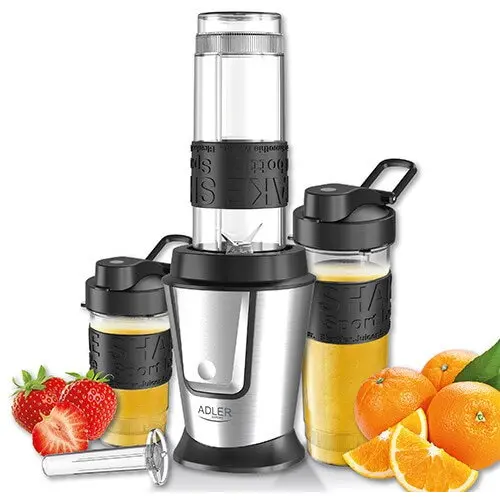ADLER Blender cu 2 Recipiente Portabile cu Capac Adler AD 4081, 500 W, 570 ml si 400 ml