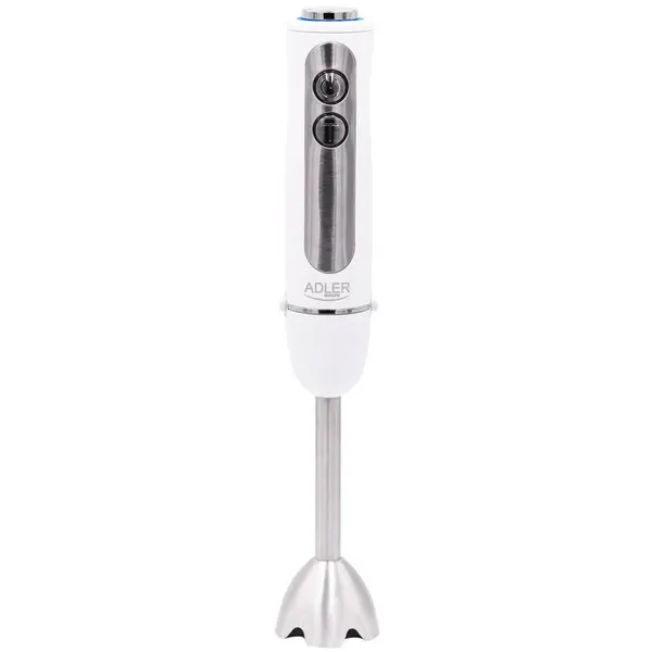 ADLER Blender de mana Adler AD4625W, 850W, 5 setari de viteza, functie turbo, lame din otel inoxidabil, Alb