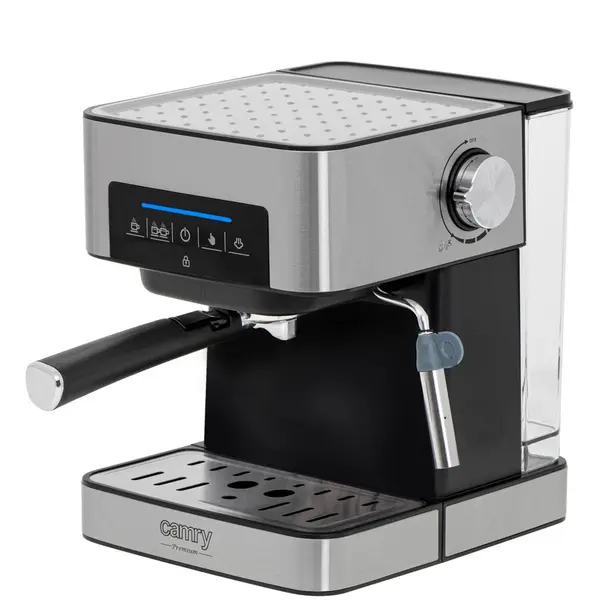 ADLER Espressor semiautomat cu spumiera Camry CR 4410, Inox, 15 bar, Argintiu/Negru