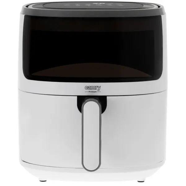 ADLER Friteuza cu aer cald Camry CR 6313, fara ulei, 1500W, 5 litri, 12 programe de gatit, reglare temperatura 80 la 200 C, convectie, panou de comanda tactil, fereastra de vizitare, Alb