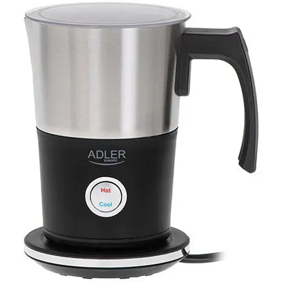 ADLER Spumant Lapte, Adler, AD4497, Putere 1000W, Canuta Fara Fir, Strat Antiaderent, Oprire Automata, Dimensiuni 17x11 cm, Negru Argintiu