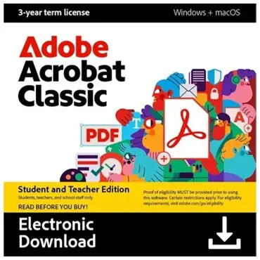 Adobe Licenta Software Adobe Acrobat Classic 2024, 3 ani, ESD, Windows, macOS