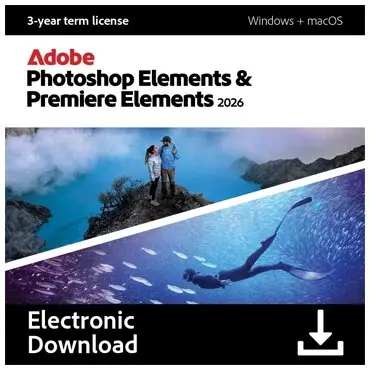 Adobe Licenta Software Adobe Photoshop & Premiere Elements 2026, 3 Ani, Windows, Mac OS