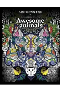 Adult Coloring Book: Awesome animals - Tatiana Bogema (stolova)