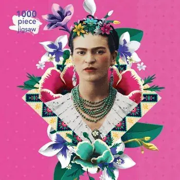 Adult Jigsaw Frida Kahlo Pink: 1000 Piece Jigsaw, Hardcover/Flame Tree Studio