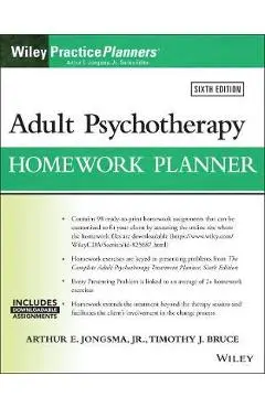 Adult Psychotherapy Homework Planner - Arthur E. Jongsma