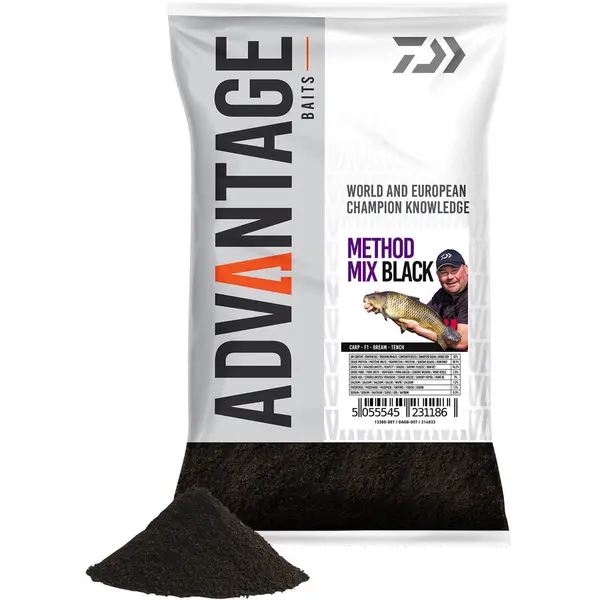 Advantage Groundbait Method Mix Black 1Kg