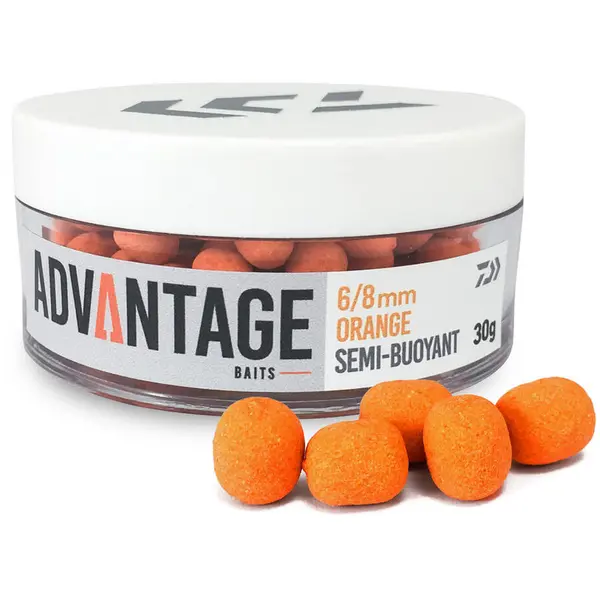 Advantage Hookbait Semi-Buoyant Orange 6/8mm 30g