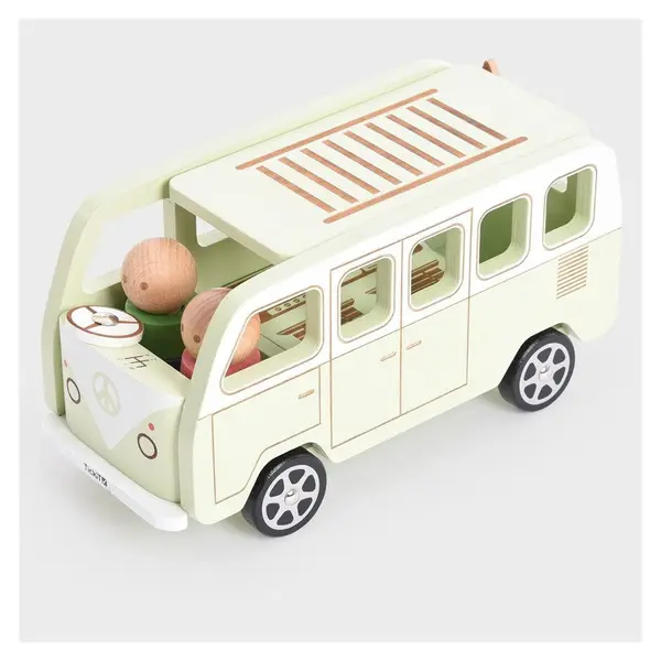 Adventure Camper, rulota din lemn, TickiT multicolor