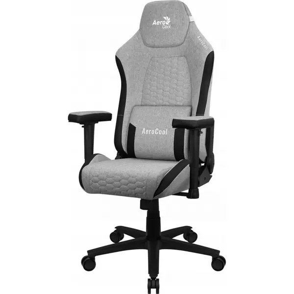 AEROCOOL Scaun gaming Aerocool Crown, spatar reglabil, suport lombar, greutate maxima suportata 120 kg, Gri