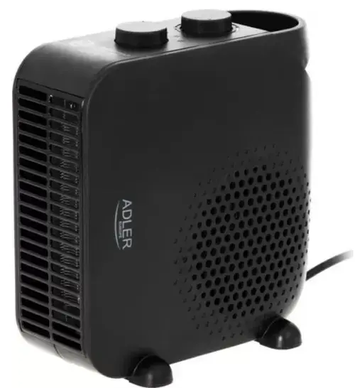 Aeroterma ceramica Adler AD7725B, 2000 W, Indicator luminos, Termostat (Negru)
