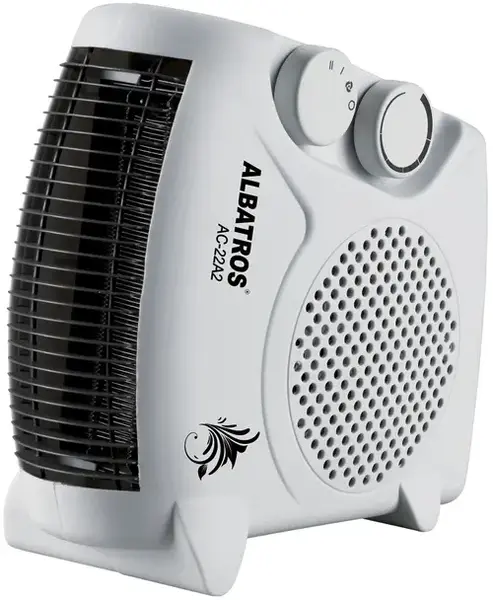 Aeroterma ceramica Albatros AC-22A2, 2000W, 2 trepte de putere, termostat reglabil (Alb)