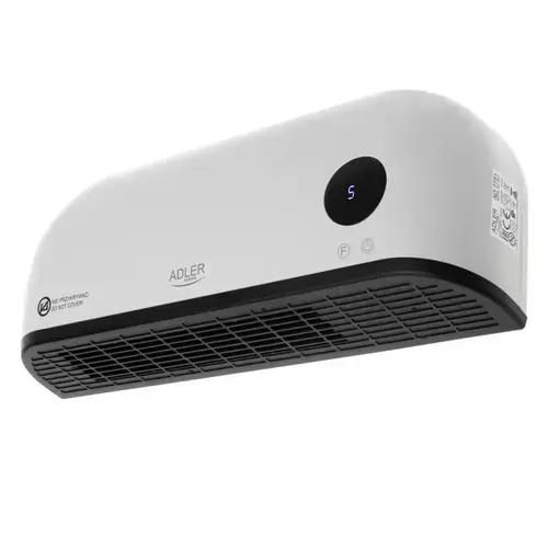 Aeroterma de perete Adler AD 7751, 2000 W, Programare cu timer (Negru/Alb)